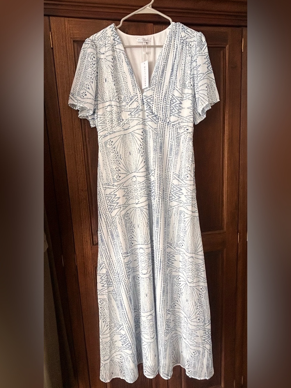 Baltic Born Skyla Deep V Maxi Dress Large
